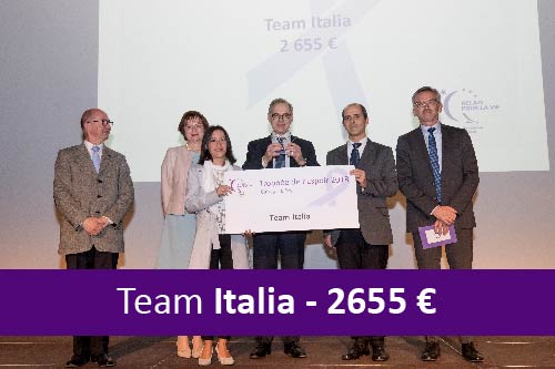 Relais pour la vie 2018. Recolte de fonds équipe italia.