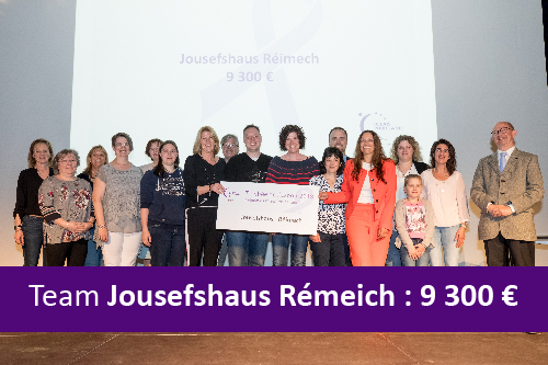 Relais pour la vie 2018. Récole de fonds de l'équipe Jousefshaus Rémeich