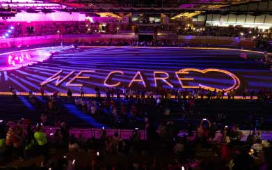 La cérémonie des bougies à la Coque